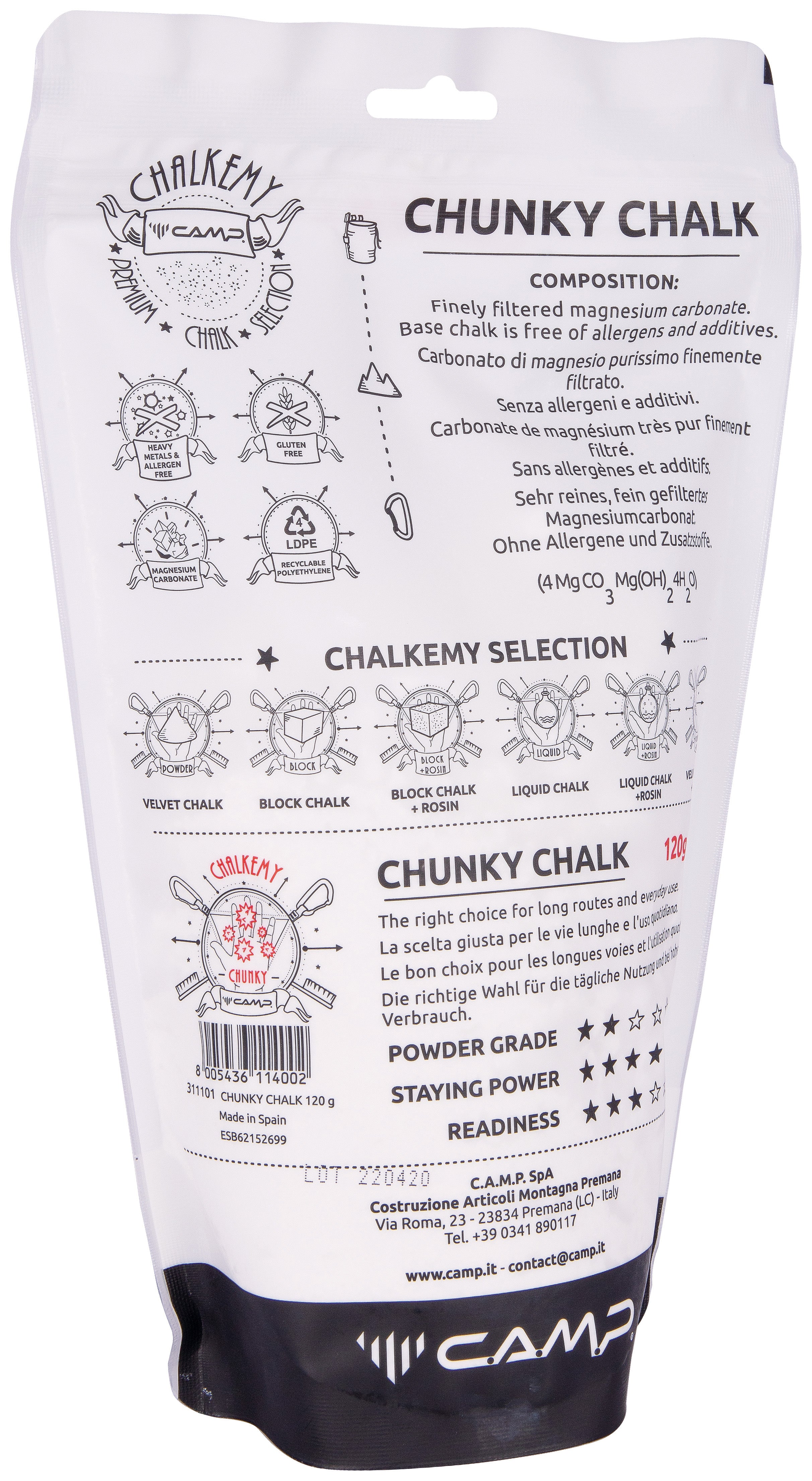 Magnésie Chunky *LIQUIDATION 25%* - CAMP